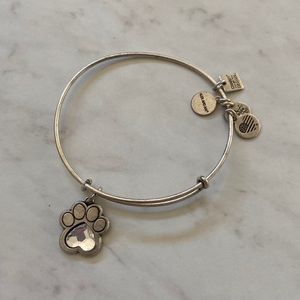Alex and ani paw prints of love bracelet